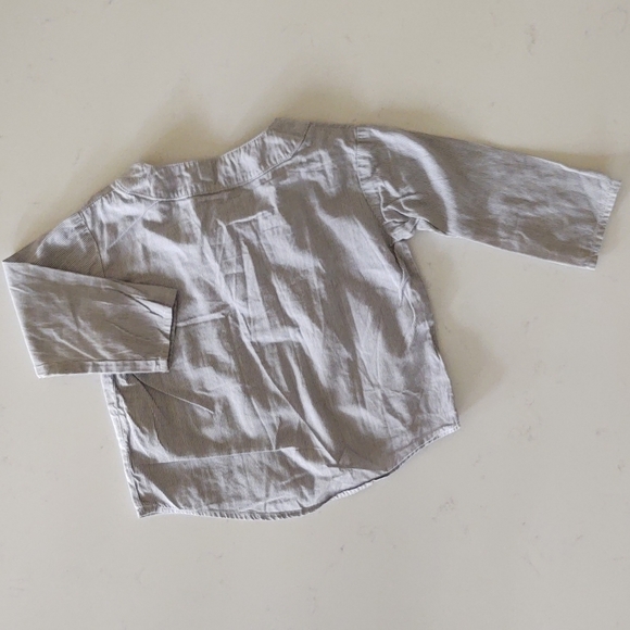 Ferd | Striped Mandarin Collar Shirt - Picture 7 of 7